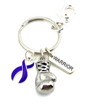 Pick Your Ribbon Keychain - Boxing Glove / Warrior Key chain - Rock Your Cause Jewelry