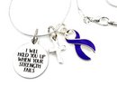 Pick Your Ribbon Necklace - I Will Hold You Up When Your Strength Fails - Rock Your Cause Jewelry