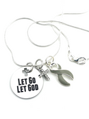Pick Your Ribbon Necklace - Let Go, Let God - Rock Your Cause Jewelry
