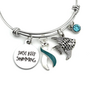 Pick Your Ribbon Bracelet - Just Keep Swimming - Rock Your Cause Jewelry