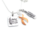 Pick Your Ribbon Necklace - Kind Heart, Fierce Mind, Brave Spirit / Feather - Rock Your Cause Jewelry