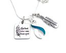 Pick Your Ribbon Necklace - Kind Heart, Fierce Mind, Brave Spirit / Feather - Rock Your Cause Jewelry