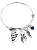 Pick Your Ribbon Bracelet - Your Wings Were Ready My Hear Was Not Memorial / Sympathy - Rock Your Cause Jewelry