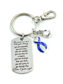 Pick Your Ribbon Keychain - Encouragement Poem / Quote - Don't Give Up