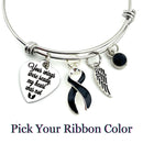 Pick Your Ribbon Bracelet - Your Wings Were Ready My Hear Was Not Memorial / Sympathy - Rock Your Cause Jewelry