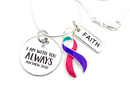 Pick Your Ribbon Necklace - I Am With You Always - Rock Your Cause Jewelry