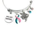 Pick Your Ribbon Bracelet - Just Keep Swimming - Rock Your Cause Jewelry