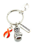Pick Your Ribbon Keychain - Boxing Glove / Warrior Key chain - Rock Your Cause Jewelry