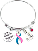 Pick Your Ribbon Bracelet - She Stood in the Storm / Adjusted Her Sails - Rock Your Cause Jewelry