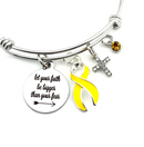 Pick Your Ribbon Bracelet - Let Your Faith be Bigger than Your Fear - Rock Your Cause Jewelry