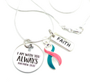 Pick Your Ribbon Necklace - I Am With You Always - Rock Your Cause Jewelry
