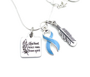 Pick Your Ribbon Necklace - Kind Heart, Fierce Mind, Brave Spirit / Feather - Rock Your Cause Jewelry