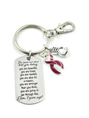 Pick Your Ribbon Keychain - Encouragement Poem / Quote - Don't Give Up