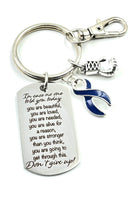 Pick Your Ribbon Keychain - Encouragement Poem / Quote - Don't Give Up