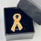 Peach Ribbon Awareness Pin – Survivor Hat Pin / Lapel Pin