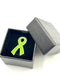 Lime Green Ribbon / Lapel Hat Pin - Rock Your Cause Jewelry