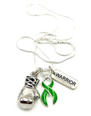 Pick Your Ribbon Necklace - Boxing Glove / Warrior - Rock Your Cause Jewelry