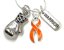 Orange Ribbon Boxing Glove Necklace