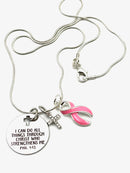 Pick Your Ribbon Necklace - I Can Do All Through Christ Who Strengthens Me - Rock Your Cause Jewelry