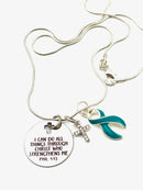 Pick Your Ribbon Necklace - I Can Do All Through Christ Who Strengthens Me - Rock Your Cause Jewelry