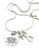 Pick Your Ribbon Necklace - I Can Do All Through Christ Who Strengthens Me - Rock Your Cause Jewelry