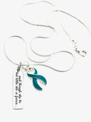 Pick Your Ribbon Necklace - and Though She Be But Little, She is Fierce - Rock Your Cause Jewelry