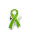 Lime Green Ribbon / Lapel Hat Pin - Rock Your Cause Jewelry