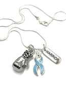 Pick Your Ribbon Necklace - Boxing Glove / Warrior - Rock Your Cause Jewelry