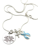 Pick Your Ribbon Necklace - I Can Do All Through Christ Who Strengthens Me - Rock Your Cause Jewelry