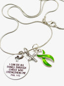 Pick Your Ribbon Necklace - I Can Do All Through Christ Who Strengthens Me - Rock Your Cause Jewelry