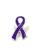 Purple Ribbon / Lapel, Hat, Lab Coat, Laynard Pin - Rock Your Cause Jewelry