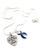 Pick Your Ribbon Necklace - A Piece of my Heart is in Heaven / Memorial Gift - Rock Your Cause Jewelry