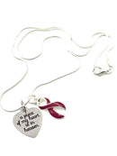 Pick Your Ribbon Necklace - A Piece of my Heart is in Heaven / Memorial Gift - Rock Your Cause Jewelry