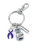 Purple Ribbon Boxing Glove Warrior Keychain - Rock Your Cause Jewelry