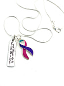 Pick Your Ribbon Necklace - and Though She Be But Little, She is Fierce - Rock Your Cause Jewelry