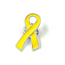 Gold Ribbon Lapel / Hat / Lab Coat Pin