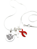 Pick Your Ribbon Necklace - I Will Hold You Up When Your Strength Fails - Rock Your Cause Jewelry