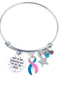 Pick Your Ribbon Bracelet - Only in Darkness Can You See the Stars - Rock Your Cause Jewelry