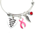 Pick Your Ribbon Bracelet - Your Wings Were Ready My Hear Was Not Memorial / Sympathy - Rock Your Cause Jewelry