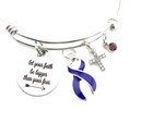Pick Your Ribbon Bracelet - Let Your Faith be Bigger than Your Fear - Rock Your Cause Jewelry