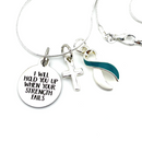 Pick Your Ribbon Necklace - I Will Hold You Up When Your Strength Fails - Rock Your Cause Jewelry