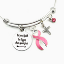 Pick Your Ribbon Bracelet - Let Your Faith be Bigger than Your Fear - Rock Your Cause Jewelry