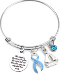 Pick Your Ribbon Bracelet - She Stood in the Storm / Adjusted Her Sails - Rock Your Cause Jewelry
