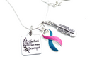 Pick Your Ribbon Necklace - Kind Heart, Fierce Mind, Brave Spirit / Feather - Rock Your Cause Jewelry