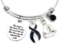 Pick Your Ribbon Bracelet - She Stood in the Storm / Adjusted Her Sails - Rock Your Cause Jewelry