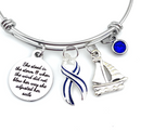 Pick Your Ribbon Bracelet - She Stood in the Storm / Adjusted Her Sails - Rock Your Cause Jewelry