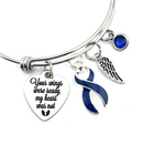 Pick Your Ribbon Bracelet - Your Wings Were Ready My Hear Was Not Memorial / Sympathy - Rock Your Cause Jewelry