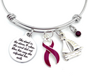 Pick Your Ribbon Bracelet - She Stood in the Storm / Adjusted Her Sails - Rock Your Cause Jewelry
