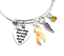 Pick Your Ribbon Bracelet - Your Wings Were Ready My Hear Was Not Memorial / Sympathy - Rock Your Cause Jewelry