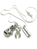 Pick Your Ribbon Necklace - Boxing Glove / Warrior - Rock Your Cause Jewelry